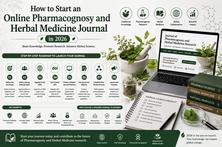 How to Start an Online Pharmacognosy and Herbal Medicine Journal in 2026
