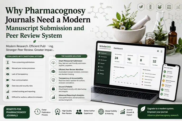 Why Pharmacognosy Journals Need a Modern Manuscript Submission and Peer Review System