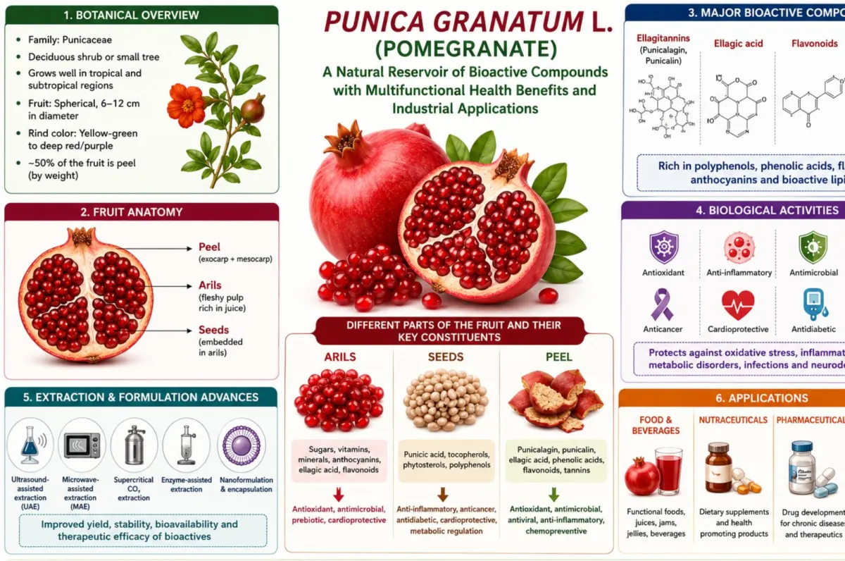 Pomegranate (Punica granatum L.) as a Sustainable Source of Bioactive Compounds: Phytochemistry, Biological Activities, Extraction Technologies, and Industrial Applications - Issue cover